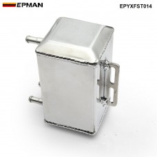 EPMAN Aluminum Square Car Engine Oil Catch Tank Can Reservoir Breather Kit EPYXFST014